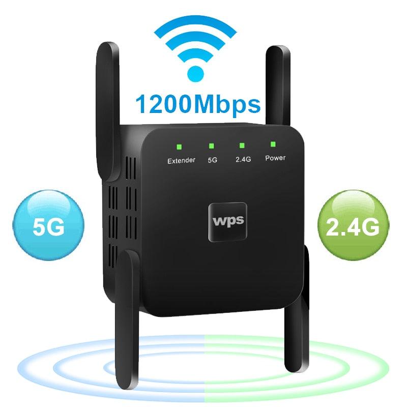 Repetidor WiFi Wireless 2.4G 5Ghz 1200Mbps - My Store