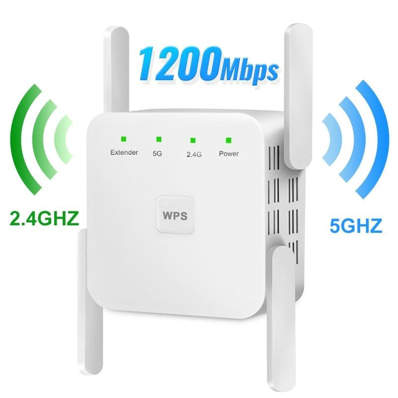 Repetidor WiFi Wireless 2.4G 5Ghz 1200Mbps - My Store