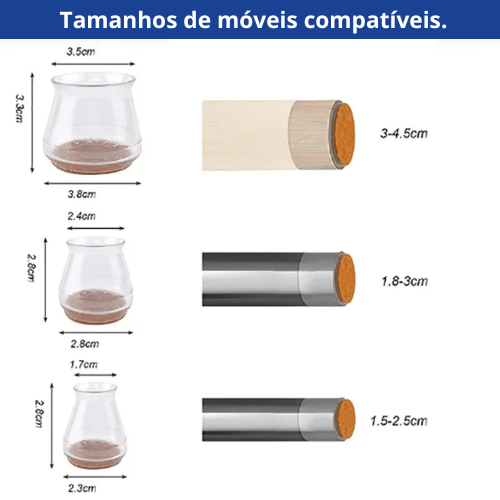 Protetor Para Pernas De Cadeira - PéFlex®