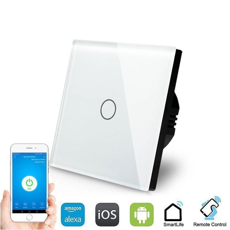 Smart Interruptor Wifi Touch Screen Wallpad 1 Tecla - Quadrado - My Store