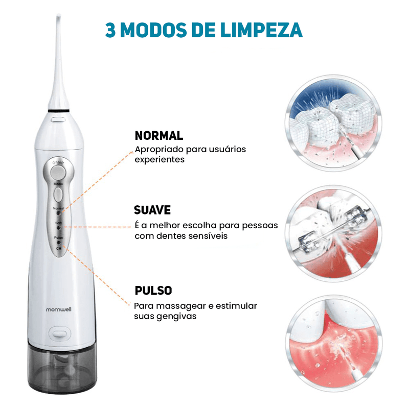 Irrigador Dental Deep Cleaning USB Recarregável