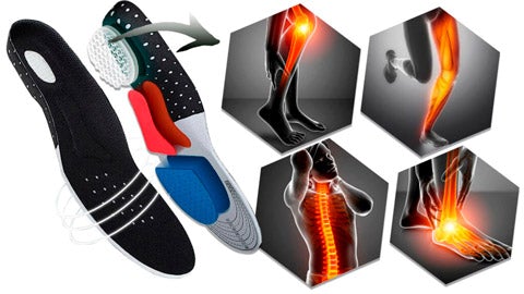 Palmilha Ortopédica de Silicone para Fascite Plantar e Esporão de Calcâneo - Foot Care