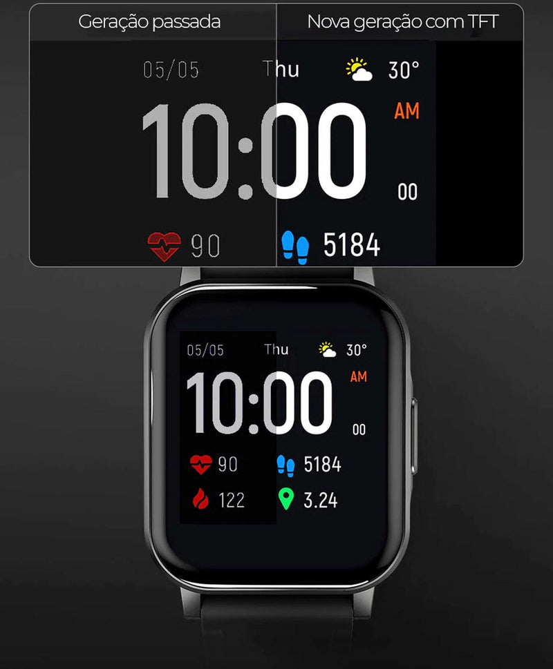 Smartwatch à Prova d'água Completo - Haylou